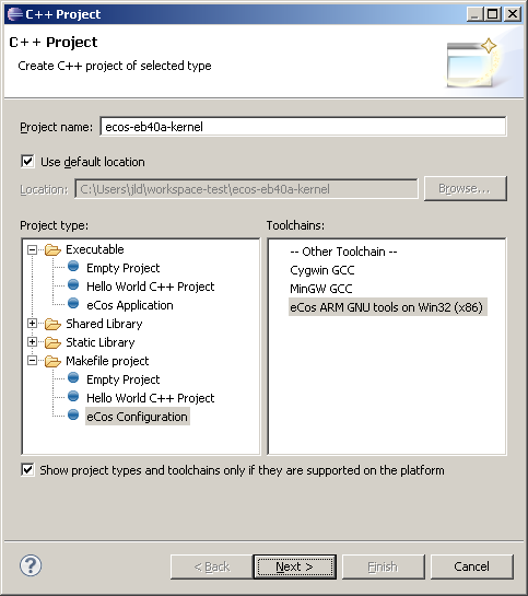 Project Type Page (click to zoom) Project Type Page (click to zoom)